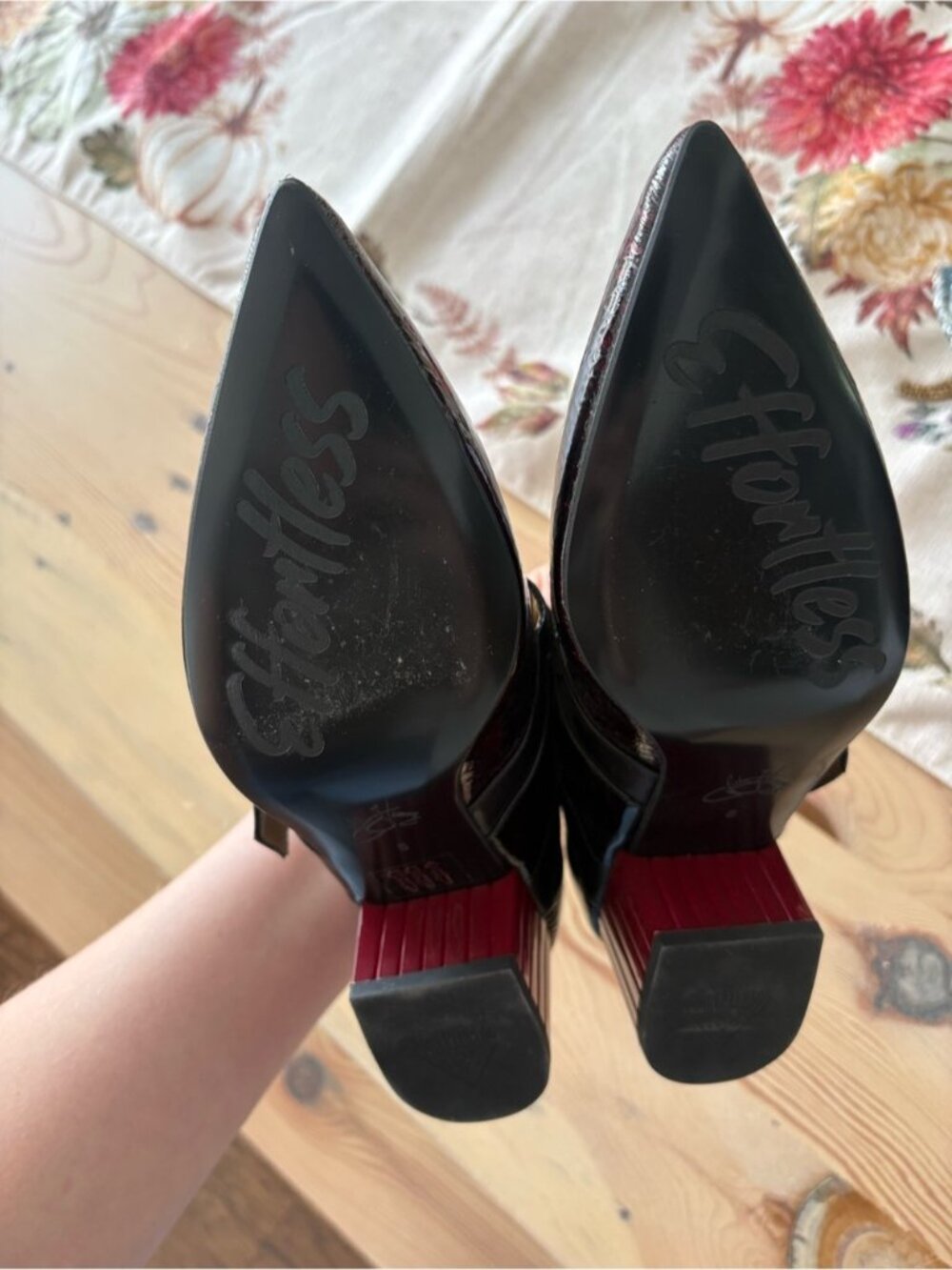 JOHN FLUEVOG PATENT STRAP MARY JANE HEELS - Picture 8 of 12